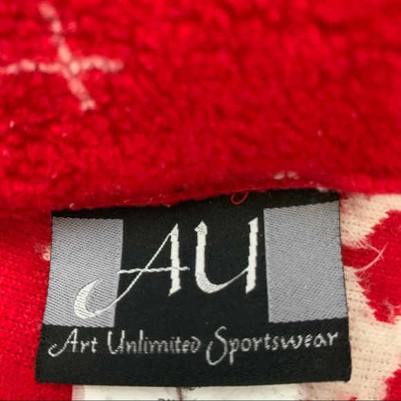 Vintage Art Unlimited Sportswear Winter Landscape Tree Snowflake Teddy Shacket - Picture 11 of 14